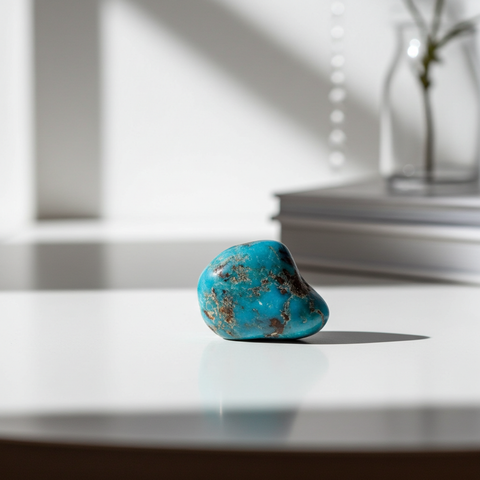 Natural Turquoise tumbled stone for meditation, grounding, and daily crystal healing use.