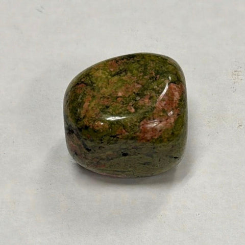 Natural unakite bigger tumbled crystal stone for chakra work, meditation, and emotional balance.