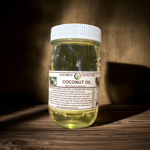 Nature's 100% Pure Coconut Oil – 8 Oz - Incense Pro