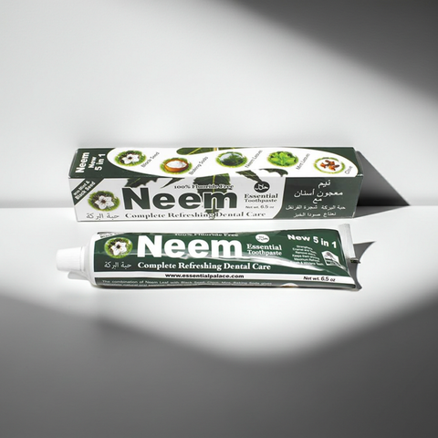 Neem Essential Toothpaste neem toothpaste tube for gentle brushing, gum support, and routine oral care.