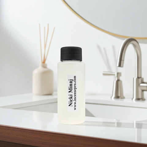 Nicki Minaj Burning Oil featuring a perfume-inspired fragrance for creating a vibrant atmosphere.