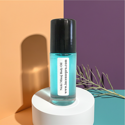 Nicki Minaj fragrance body oil for her in oil bottle form for scented moisturizing, skin nourishment, and daily wear.