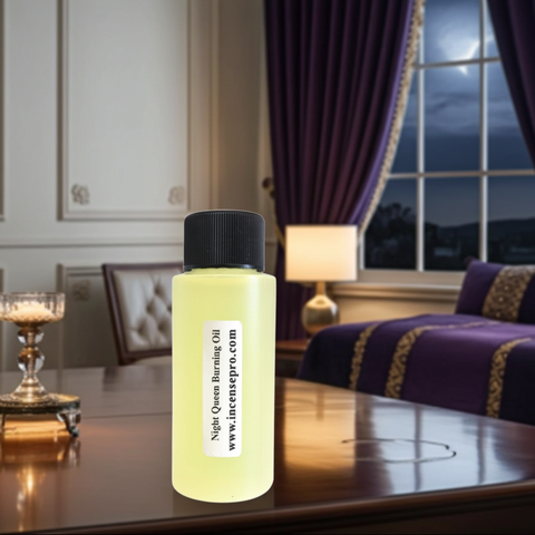 Night Queen Burning Oil featuring a deep, luxurious floral aroma that creates a warm and inviting atmosphere.