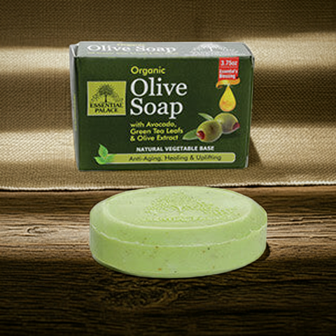 Olive Soap moisturizing bath bar for washing, softening skin, and daily body care use.