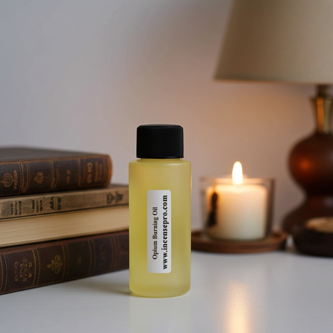Opium Burning Oil premium fragrance oil bottle for oil burners, diffusers, and home fragrance use