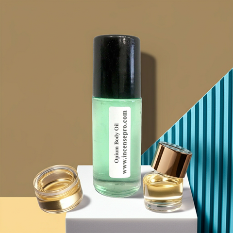Opium Body Oil women's scented body oil for daily skin hydration and enhancing a rich signature fragrance.
