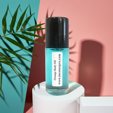 Orange Body Oil unisex body oil for nourishing dry skin, adding softness, and everyday moisturizing use.
