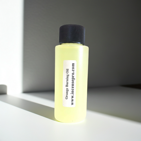 Orange burning oil with a juicy citrus fragrance for burners, diffusers, and home scenting.