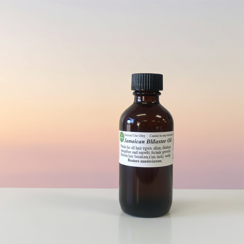 Organic Jamaican Black Castor Oil hair serum in a bottle