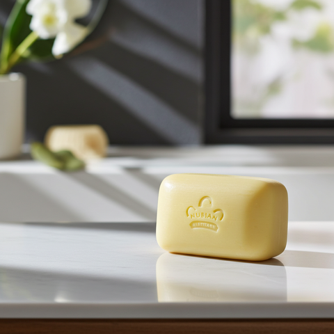 Organic mango butter soap suitable for daily cleansing and nourishing care.