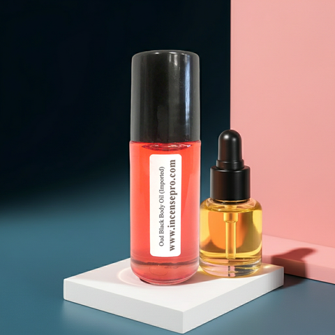 Oud Black Body Oil moisturizing body oil for softening dry skin, adding fragrance, and daily skincare use.
