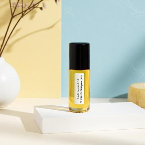Oudh Imported Oil fragrance bottle for personal scent wear, meditation, and spiritual use.