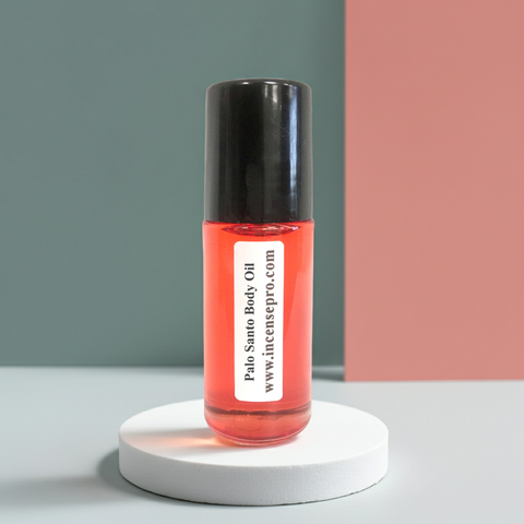 Palo Santo Body Oil moisturizing body oil for softening dry skin, nourishing the body, and unisex fragrance use.