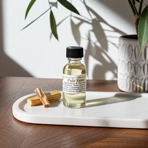 Palo Santo Oil for aromatherapy and relaxing wellness routines
