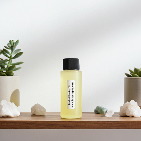 scent Patchouli Burning Oil featuring a rich aromatic scent
