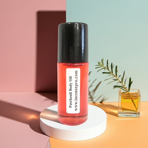 Patchouli Body Oil moisturizing body oil for unisex daily skincare, dry skin relief, and smooth supple skin.