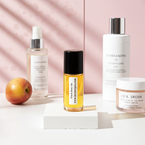 Peach Body Oil unisex body oil for nourishing skin, locking in moisture, and everyday skincare use.