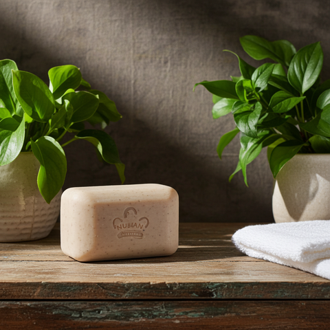 Peppermint Aloe Soap bar for bathing, skin cleansing, and daily skincare use.