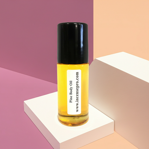 Pine Body Oil unisex hydrating body oil for locking in moisture, conditioning skin, and after-shower body care.