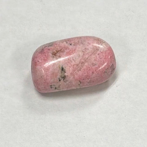 Rhodonite Tumbled Stone from Peru for emotional healing, compassion, and heart chakra activation.