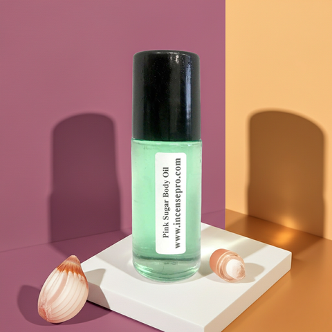 Pink Sugar moisturizing body oil bottle for her for nourishing skin and leaving a sweet perfume-like finish.