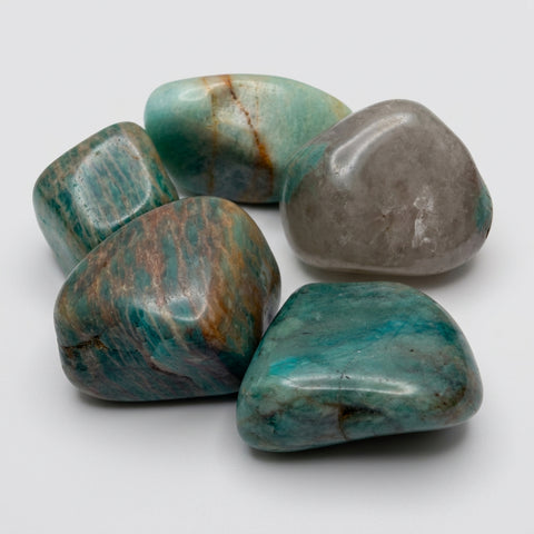 Polished Amazonite Tumbled Stone Blue Green Crystal - Incense Pro (Image 2)