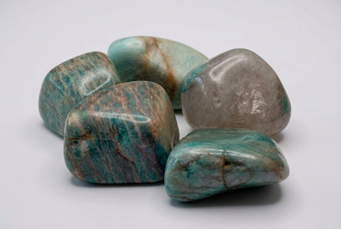 Polished Amazonite Tumbled Stone Blue Green Crystal - Incense Pro (Image 3)