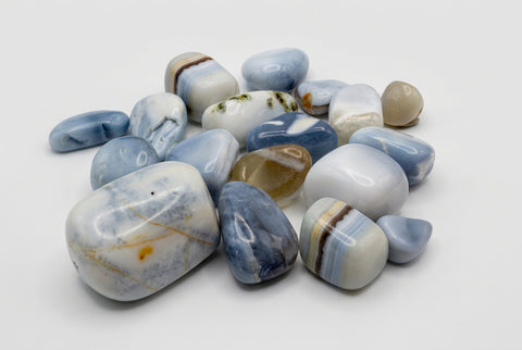 Polished Blue Opal Tumbled Stone Natural Crystal - Incense Pro (Image 4)
