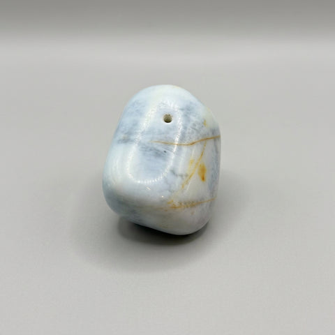 Polished Blue Opal Tumbled Stone Natural Crystal - Incense Pro
