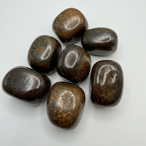 Polished Bronzite Tumbled Stone Natural Crystal - Incense Pro