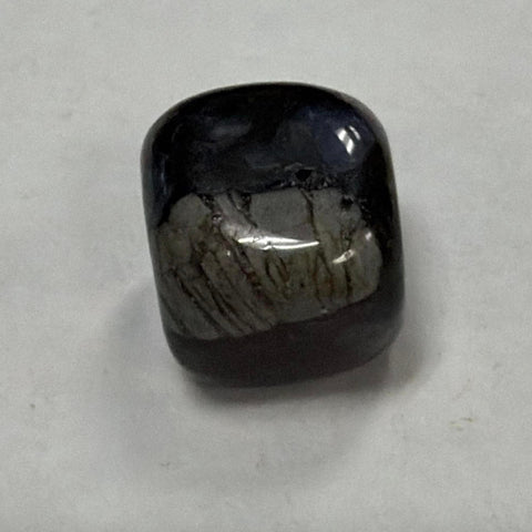Polished Glaucophane tumbled crystal stone for pocket carry, meditation, and calming energy use.