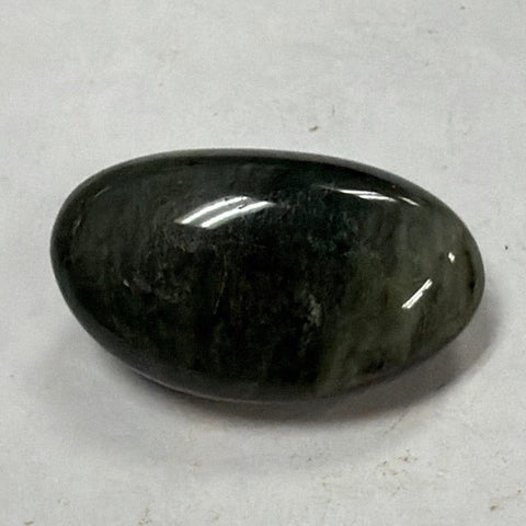 Polished Green Hair Jasper crystal stone for meditation, chakra work, and calming energy use.
green-hair-jasper-pocket-stone