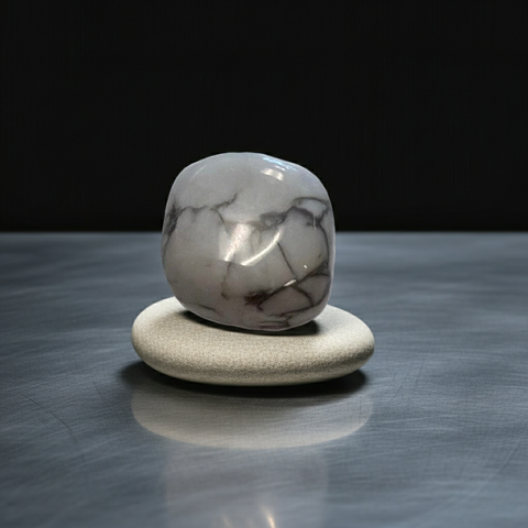 Polished Howlite Tumbled Stone - Incense Pro
