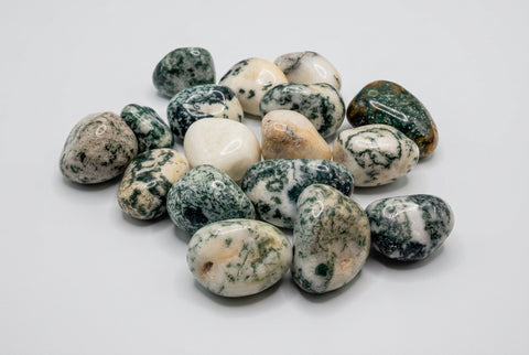 Polished Moss Agate Stone Green Tumbled Crystal - Incense Pro (Image 4)