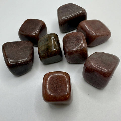 Polished Red Aventurine Tumbled Stone Natural Crystal - Incense Pro (Image 2)