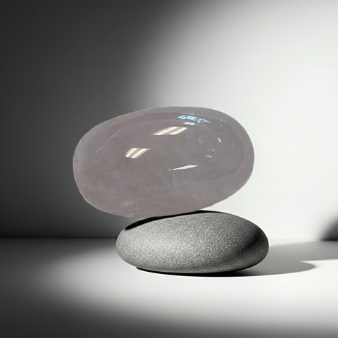 Polished Rose Quartz crystal stone for relaxation, mindful practice, pocket carry, and display use.
