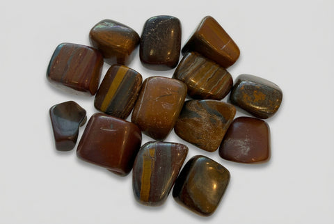Polished Tiger Iron Tumbled Stone Natural Crystal - Incense Pro