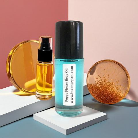 Poppy Flower Body Oil unisex skin oil for hydrating the body, nourishing dry skin, and everyday moisture care.