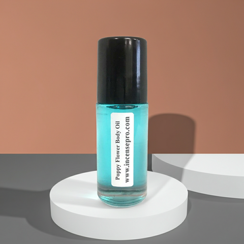 Poppy Flower Body Oil unisex body moisturizer oil for nourishing skin, improving softness, and after-shower body care.