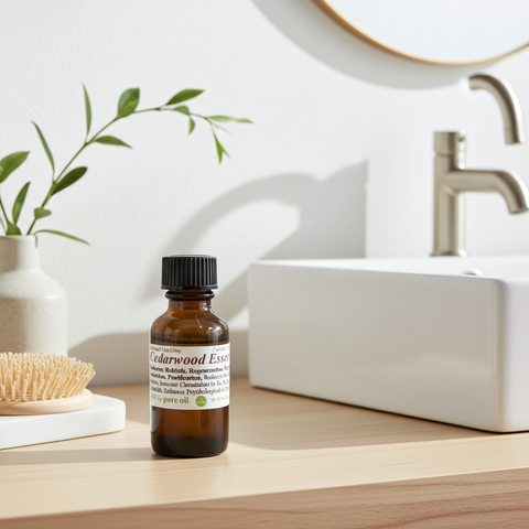 Pure Cedarwood Essential Oil for aromatherapy and fragrance