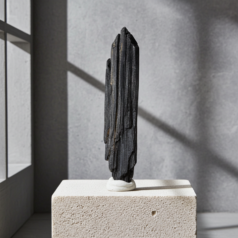 Raw Black Kyanite Branch Crystal - Incense Pro (Image 2)