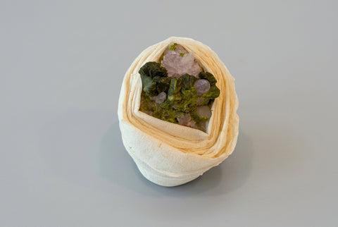 Raw Epidote with Quartz Natural Crystal Specimen - Incense Pro (Image 3)