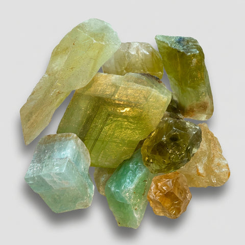 Raw Green Fluorite Stone Natural Crystal - Incense Pro (Image 3)