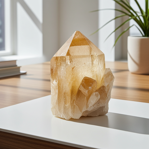 Raw Honey Calcite healing crystal stone for spiritual practice, intention setting, and daily energy balancing.