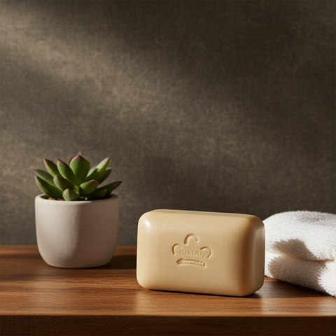 Raw Shea Butter Soap age defying and protective cleansing bar for daily bathing, skin nourishment, and protective skincare.