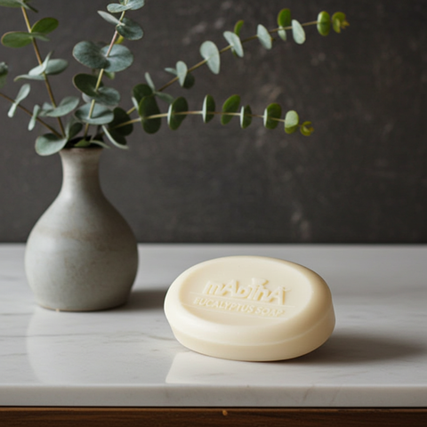 Refreshing eucalyptus bath bar ideal for everyday use.
