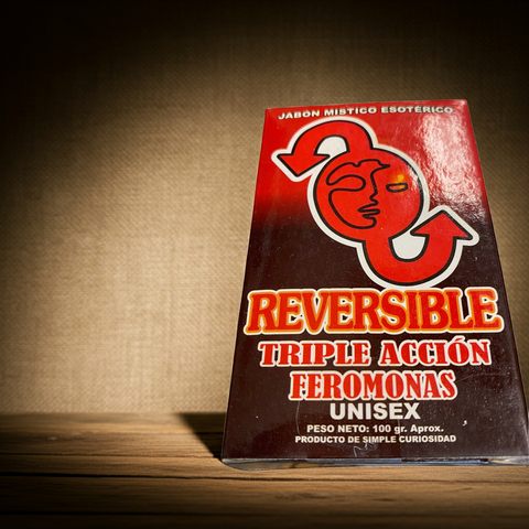 Artisan bath bar of Reversible Intention Soap shown in soft lighting.