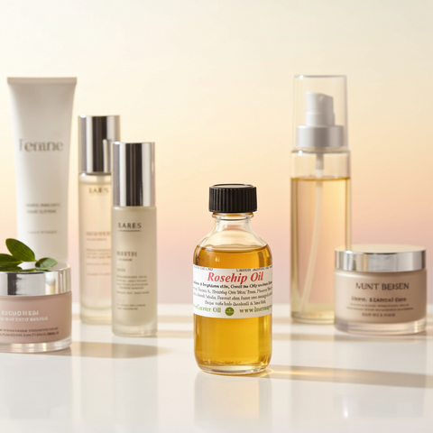 Pure rosehip carrier oil suitable for face, body, and daily use.