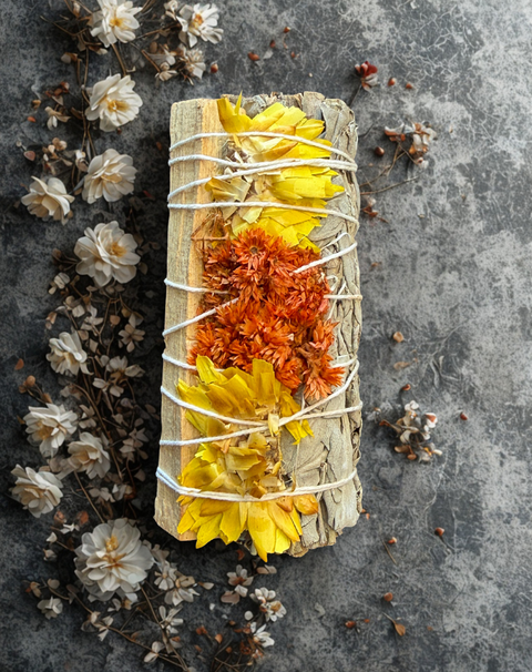Sage with PaloSanto in Yellow - Incense Pro