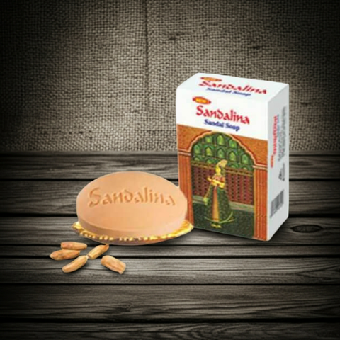 Sandalina Sandal Soap bar for bathing, daily cleansing, and refreshing skincare use.